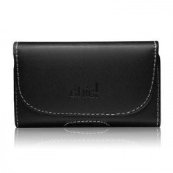 Etui cuir CEINTURE CHIC noir pour iPhone 5