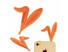 Jack oreilles de lapin oranges pour telephones