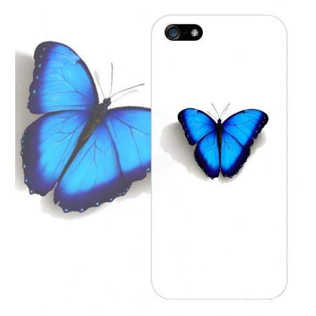 Coque PAPILLON BLEU pour iPhone 5