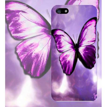 Coque PAPILLON MAUVE pour iPhone 5