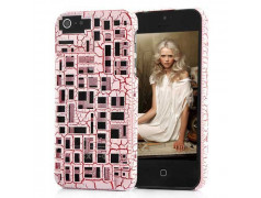 Coque BRIQUES 3D rose pour iPhone 5