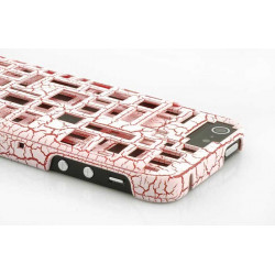 Coque BRIQUES 3D rose pour iPhone 5