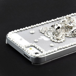 Coque STRASS ourson pour iPhone 5
