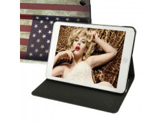 Etui cuir USA pour IPAD mini