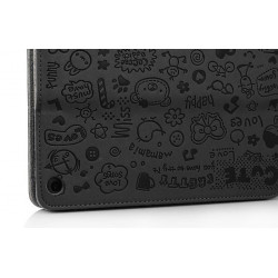 Etui cuir CUTE noire pour IPAD mini