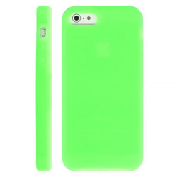 Coque silicone verte pour iPhone 5