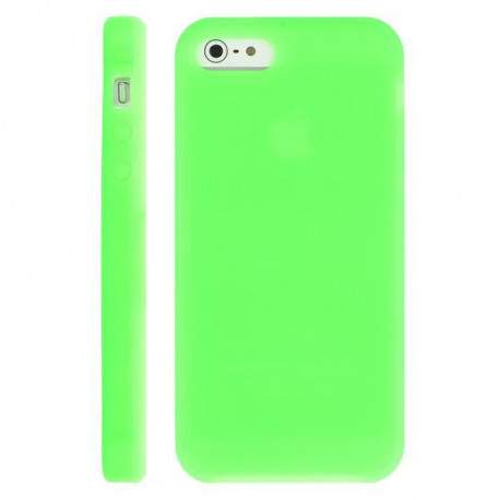 Coque silicone verte pour iPhone 5