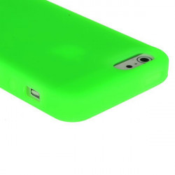 Coque silicone verte pour iPhone 5