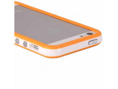 BUMPER LUXE orange et blanc pour iPhone 5