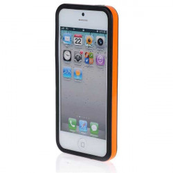 BUMPER LUXE orange et noir pour iPhone 5