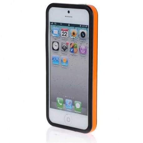 BUMPER LUXE orange et noir pour iPhone 5