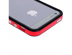 BUMPER LUXE rouge et noire pour iPhone 5