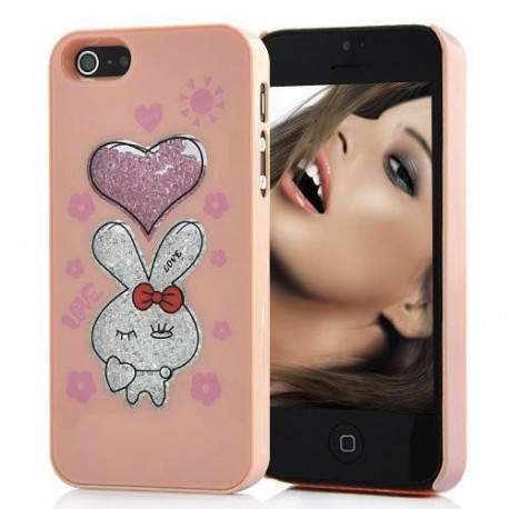 Coque BLING RABBIT diamants pour iPhone 5 Coque BLING RABBIT diamants pour iPhone 5