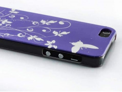 Coque JUNGLE mauve pour iPhone 5