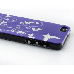 Coque JUNGLE mauve pour iPhone 5