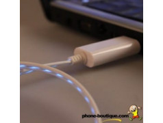 Câble USB LUMINEUX pour Iphone, Ipad et Ipod .