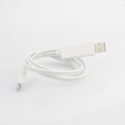 Câble USB LUMINEUX pour Iphone 5, Ipad 4, ipad mini, ipod touch 5 et Ipod nano 7