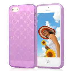 Coque CIRCLE 2 mauve pour iPhone 5