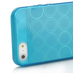 Coque CIRCLE 2 bleue pour iPhone 5