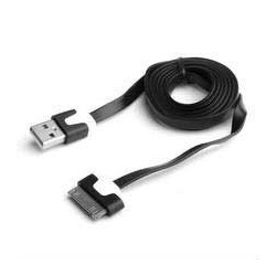 Câble USB LUXE noir et blanc pour Iphone, Ipad et Ipod .