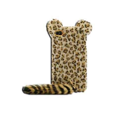 Coque PELUCHE beige pour iPhone 5