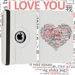 Etui cuir 360 COEUR 3 pour iPad 2, 3 et 4