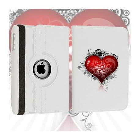 Etui cuir 360 COEUR pour iPad 2, 3 et 4