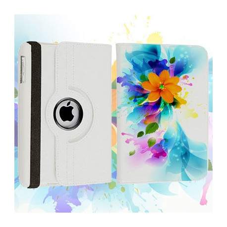 Etui cuir 360 FLEUR 1 pour iPad 2, 3 et 4