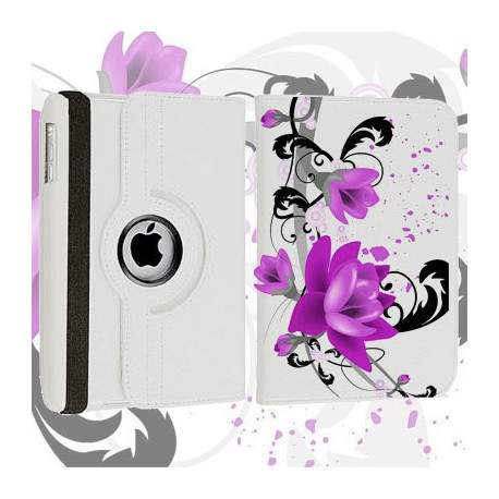 Etui cuir 360 FLEUR 2 pour iPad 2, 3 et 4