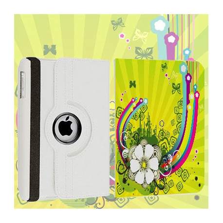 Etui cuir 360 FLEUR 4 pour iPad 2, 3 et 4