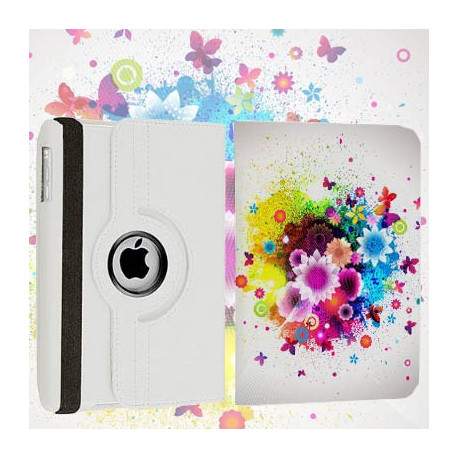 Etui cuir 360 FLEUR 5 pour iPad 2, 3 et 4