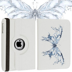 Etui cuir 360 WATER BUTTERFLY pour iPad 2, 3 et 4