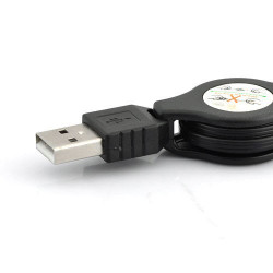 Cable USB rétractable pour iPhone, iPod, iPad, Samung, Htc