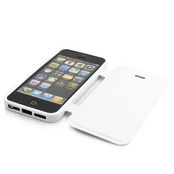 Coque FOLIO blanche pour iPhone 5