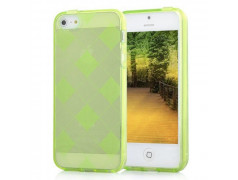 Coque DAMIER verte pour iPhone 5