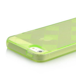 Coque DAMIER verte pour iPhone 5