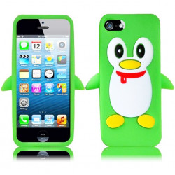 Coque PINGOUIN vert pour iPhone 5