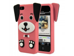 Coque CHIEN 3D rose pour iPhone 5