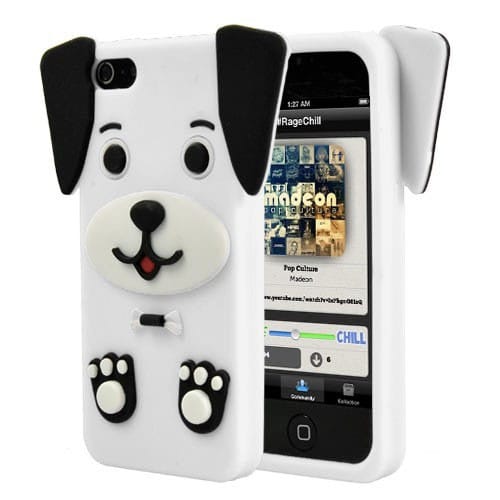 coque iphone 4 silicone chien