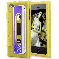 Coque K7 jaune pour iPhone 5