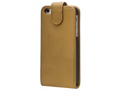 Etui cuir marron en daim pour Iphone 5