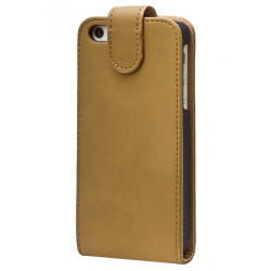 Etui cuir marron en daim pour Iphone 5