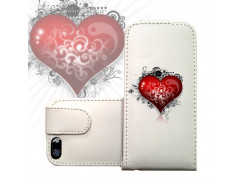 Etui cuir COEUR pour iPhone 5