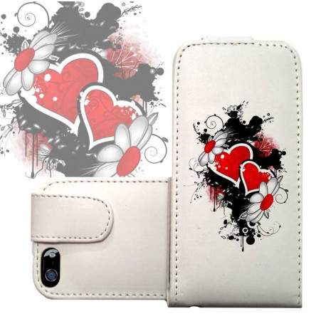 Etui cuir COEUR 2 pour iPhone 5