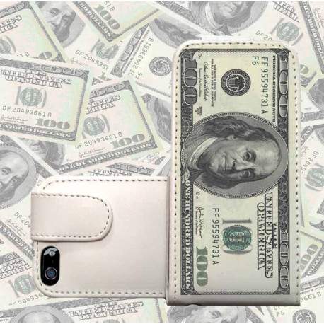 Etui cuir DOLLAR pour iPhone 5