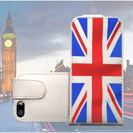 Etui cuir UK pour iPhone 5