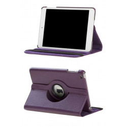 Etui en cuir 360 mauve pour IPAD mini