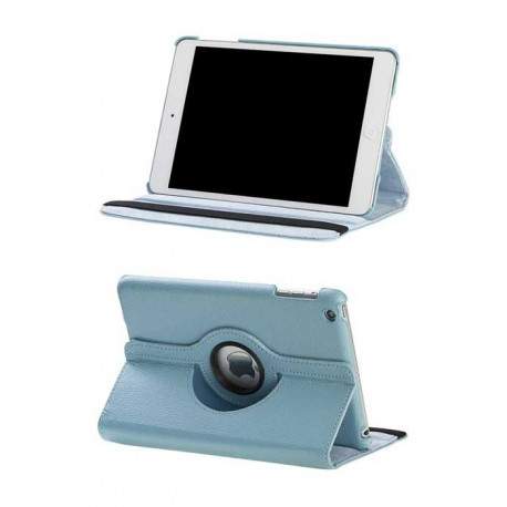 Etui en cuir 360 bleu pour IPAD mini