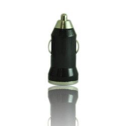MINI Chargeur noir 12 volts allume cigare pour Iphone, Ipad, Ipod 