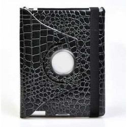 Etui CROCO en cuir 360 noir pour IPAD mini